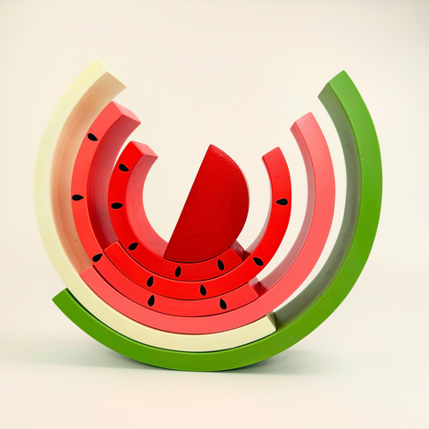 Wooden Watermelon Stacking Fruit Toy