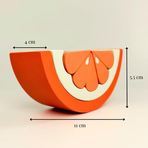 Wooden Orange Stacking Toy