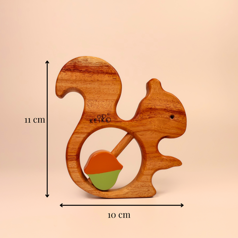 Wooden Rattle-Squirrel