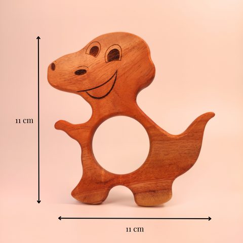 Wooden Teether-Fox & Dino