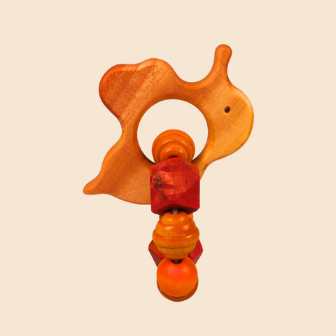 Wooden Teether Ring- Bee