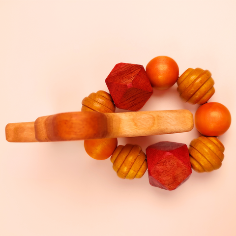 Wooden Teether Ring- Bee