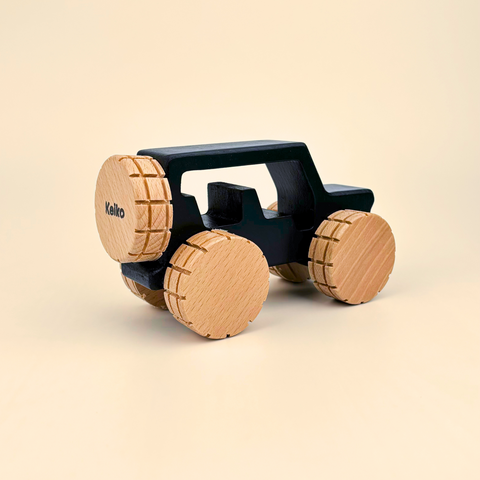 Keiko Wooden Jeep- Push Toy